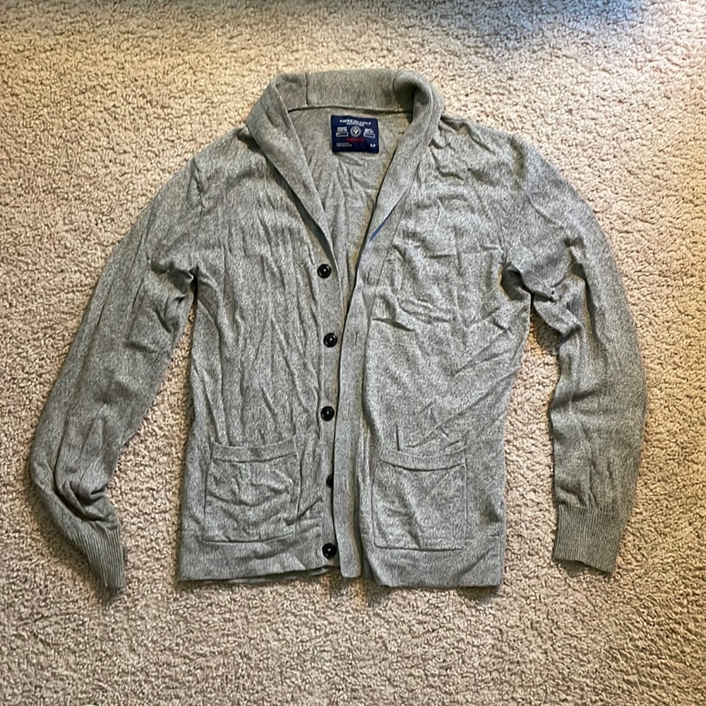 Grey American Eagle Cardigan